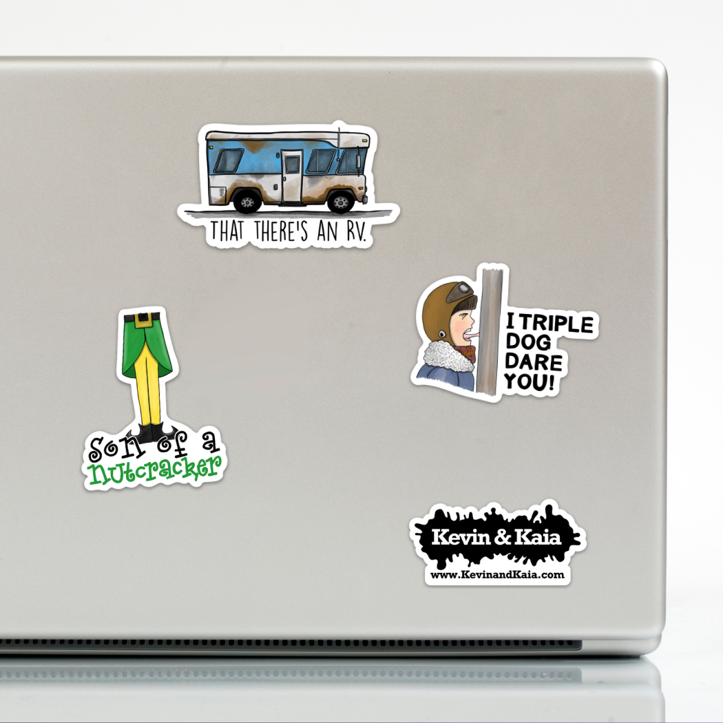 Kevin & Kaia - Wholesale Sticker - I Triple Dog Dare You - Sticker3