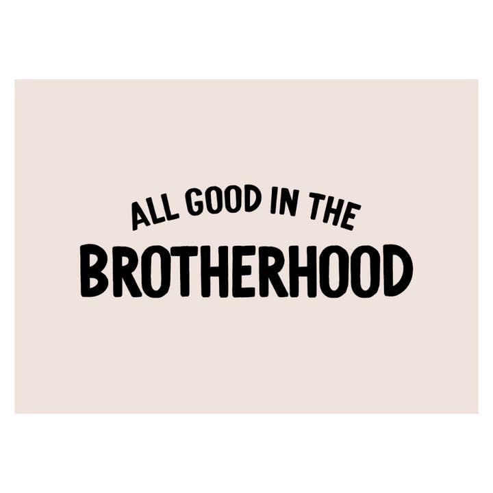 Banner «All Good In The Brotherhood» | Decoración infantil para colgar en la pared para venta al por mayor de Cherrypick