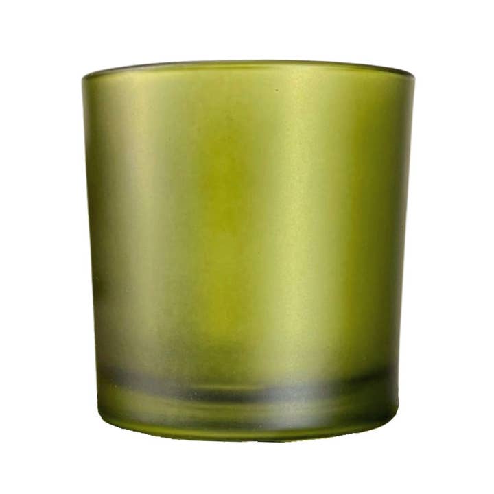 General Wax & Candle Company - Wholesale Candle Holder - 9.5 oz Monticiano Emerald - Candle Making Glass