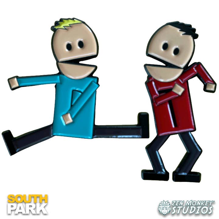 Terrance & Phillip - South Park Enamel 2-Pin Set for wholesale by Zen Monkey Studios