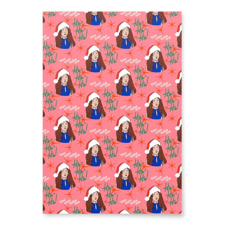Abbie Ren Illustration – wholesale Flat wrap – Chappell Roan Christmas Wrapping Paper - Flat Sheets