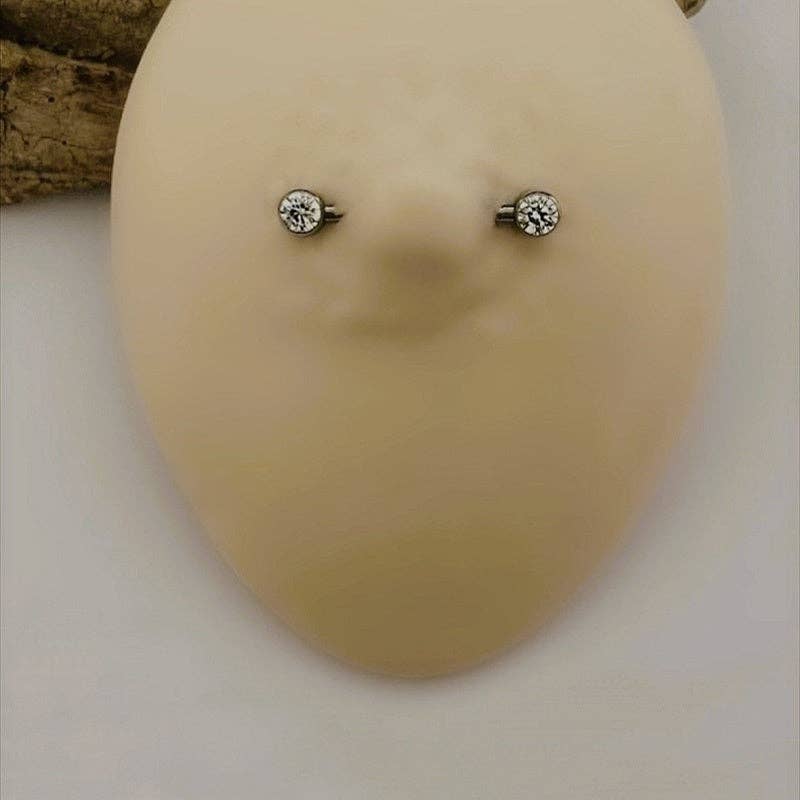 StockJWL - Wholesale Single Earring - Solitaire Model Nipple Piercing Belly Piercing Nipple Piercing Nipple Barbells Nipple Bar Body Piercing Bridge Barbells Body Jewelry4