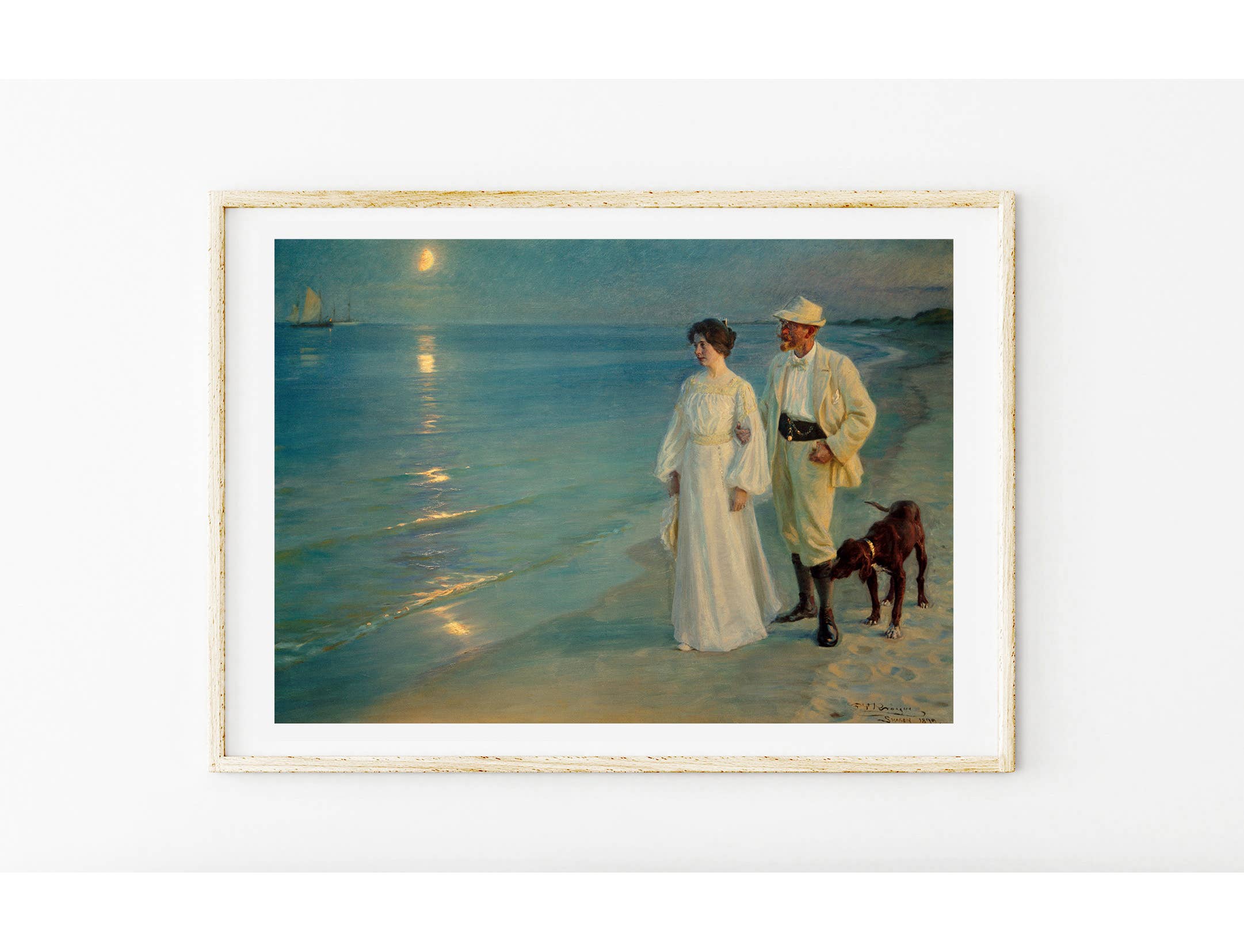 Go To Design - Wholesale Art Print - Fine art print Summer Evening on the Beach unframed wall art2