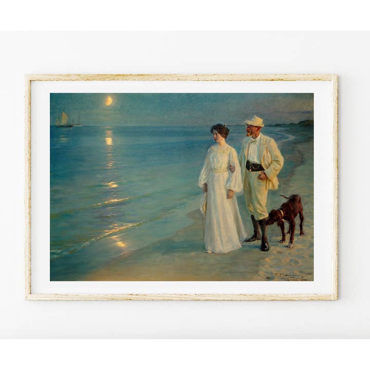 Go To Design - Wholesale Art Print - Fine art print Summer Evening on the Beach unframed wall art2