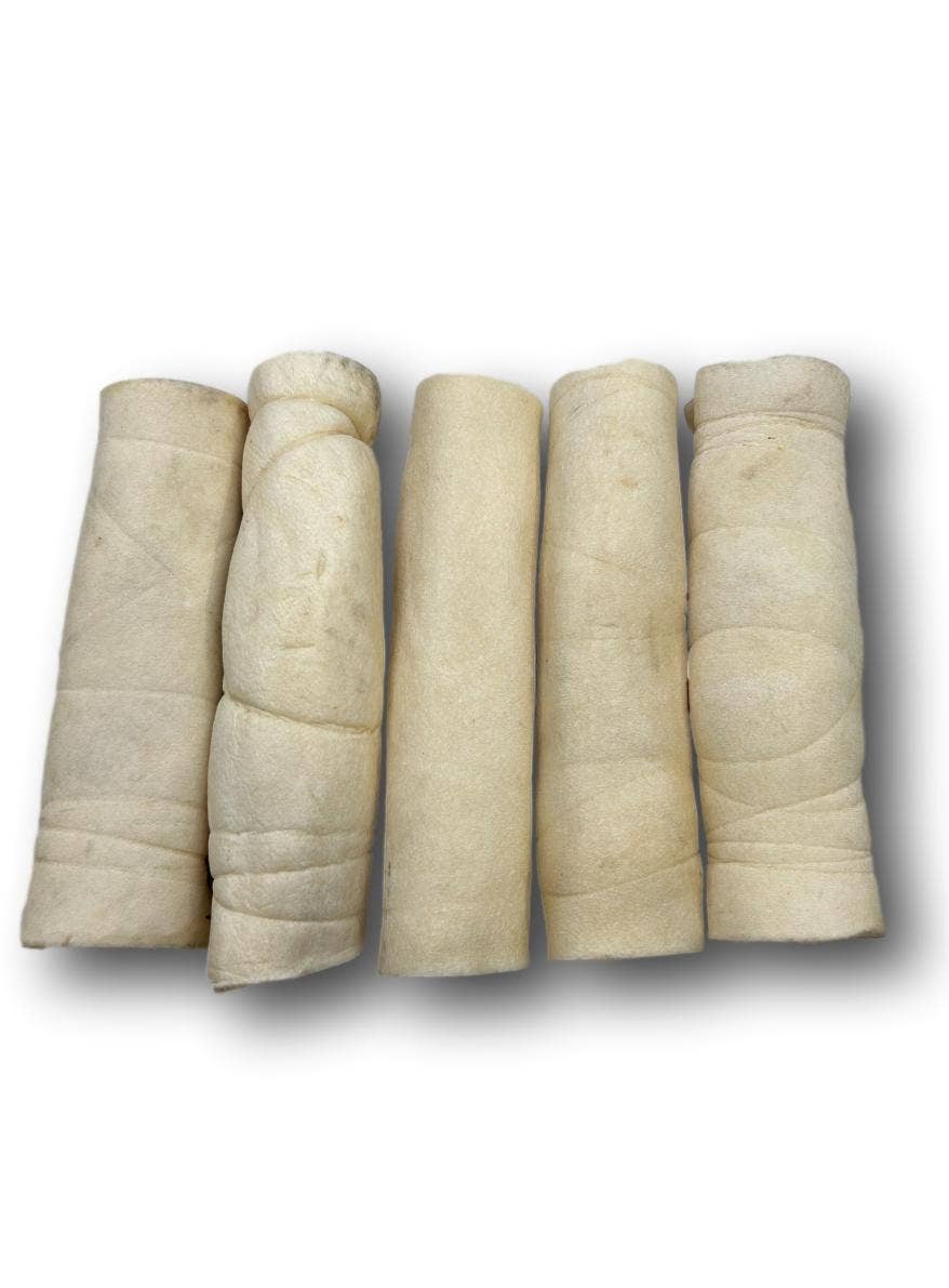 Healthy Dog Chews - Wholesale Pet Treats - Dog - Skinny Beef Cheek Rolls 6"(BC06ROLLSK)1