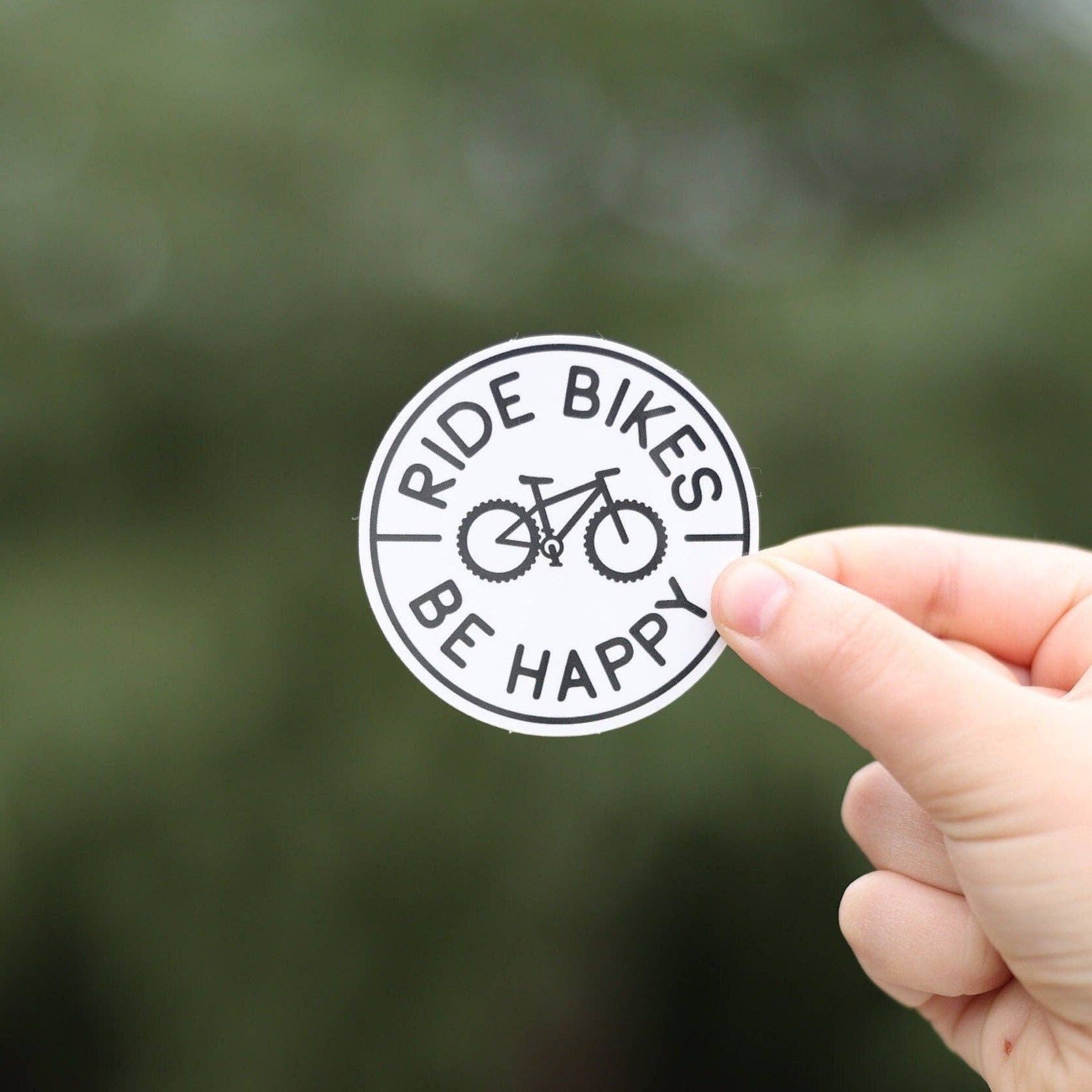 Squatchy - Wholesale Sticker - Ride Bikes Be Happy Sticker
