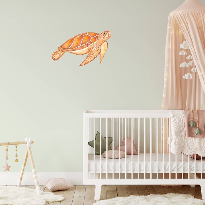 Turtle decal | Fabric wall stickers for wholesale by Adnil Creations