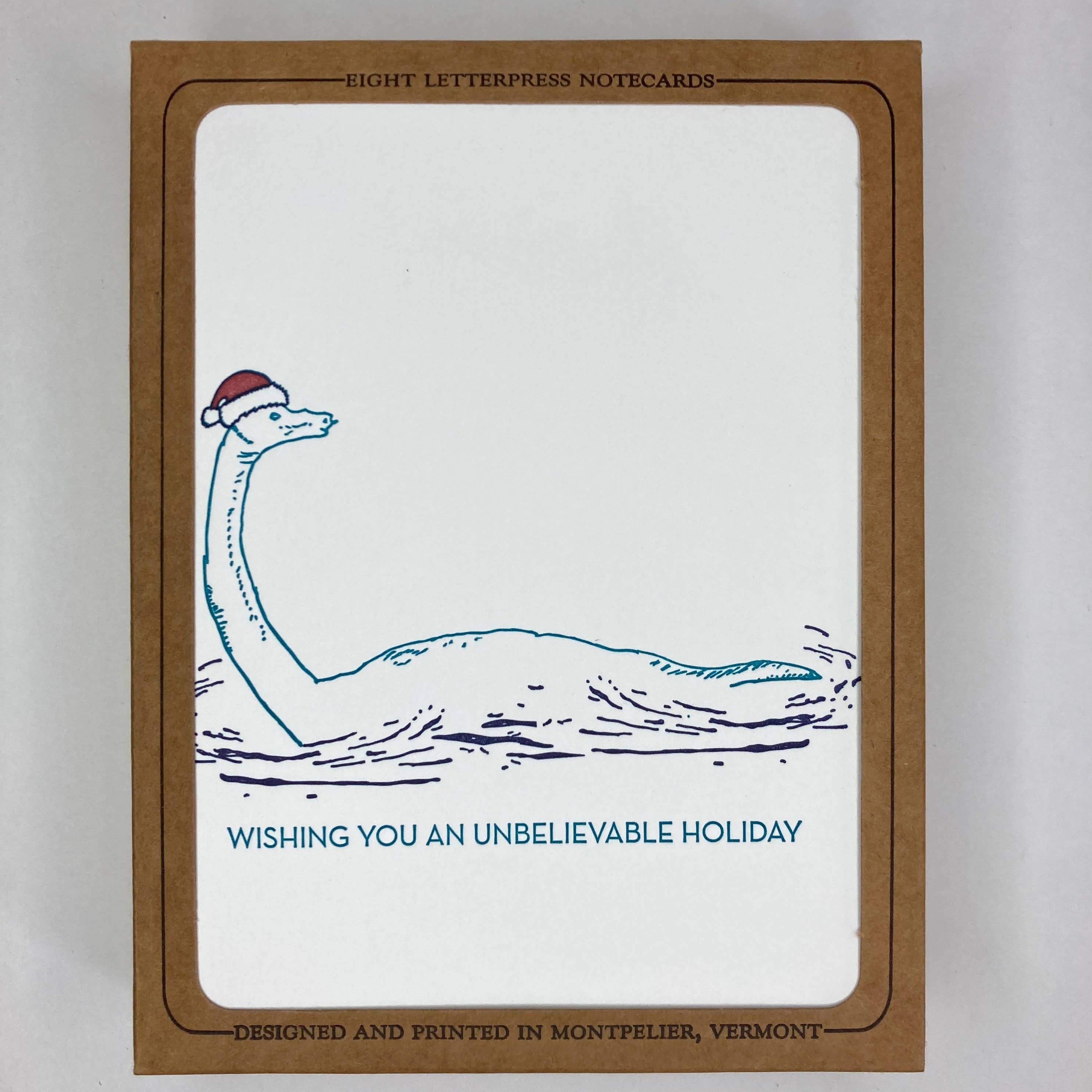 May Day Studio - Wholesale Christmas Card - Santa Champ Holiday Letterpress Card1