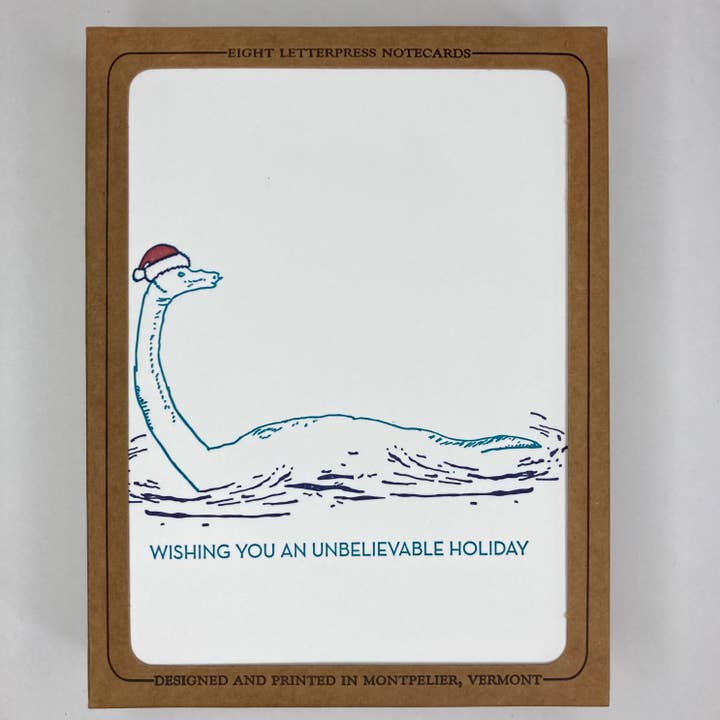 May Day Studio - Wholesale Christmas Card - Santa Champ Holiday Letterpress Card1