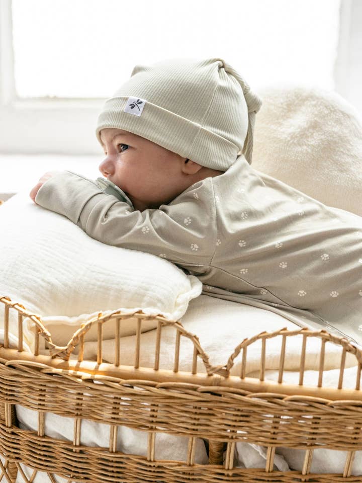 Huella de León Mono de Bambú con Cremallera for wholesale by Lilulila