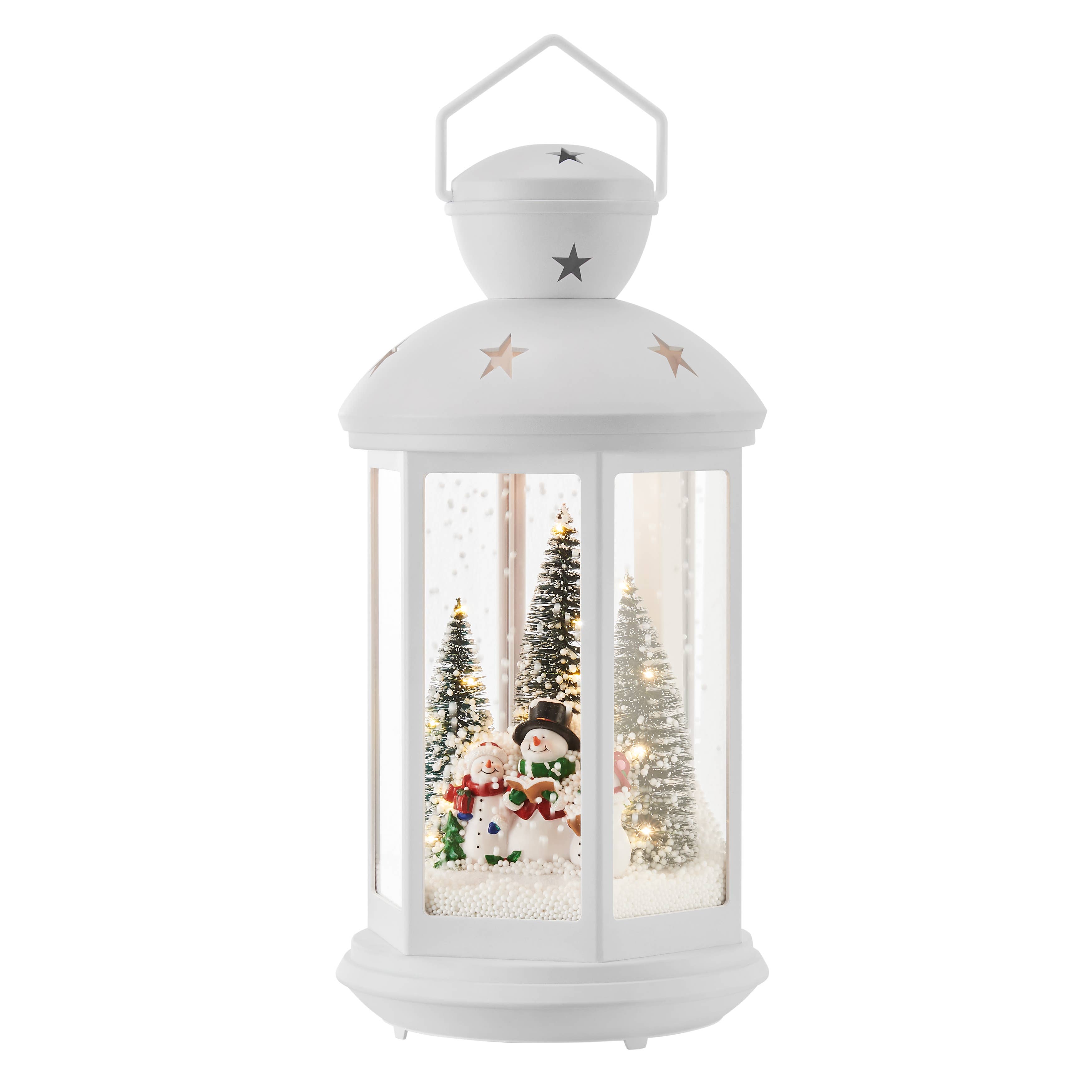 Danya B - Wholesale Christmas Decoration - Christmas Scene Falling Snow Music Snowglobe Lantern Decor5