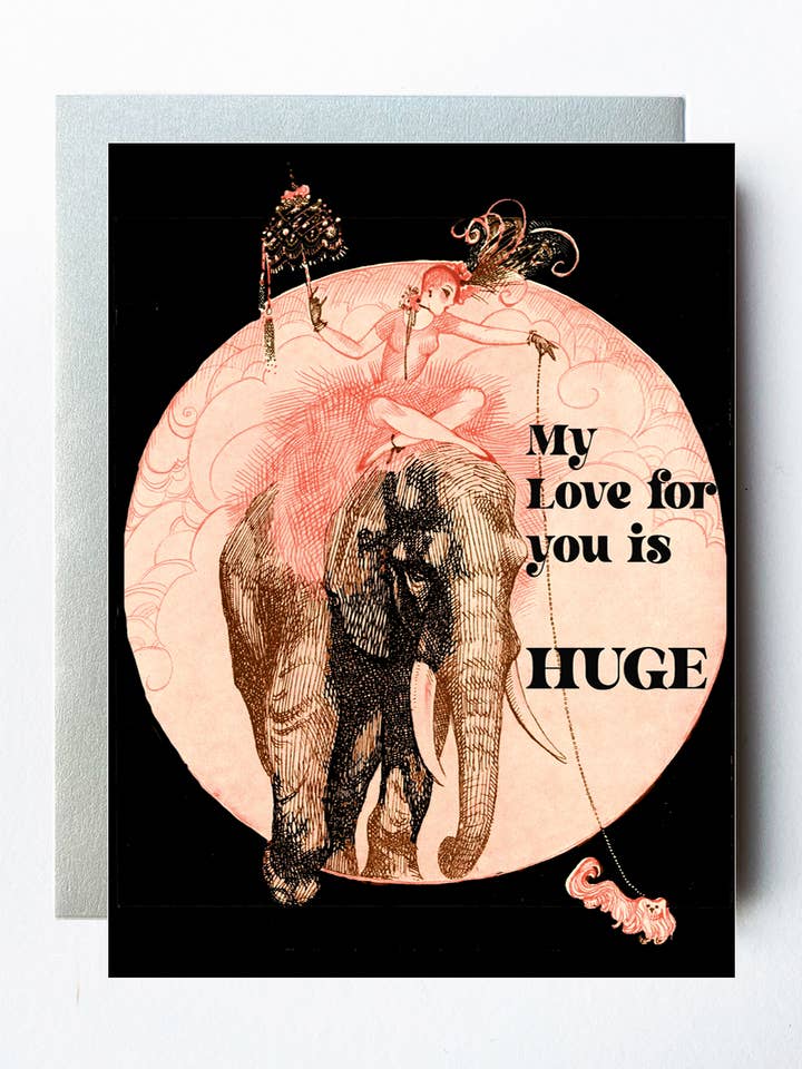 My Love for You is HUGE Art Deco Card for wholesale by The Twentieth