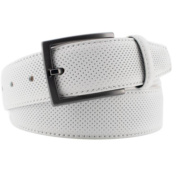 Ceinture en cuir de sport blanche pour la vente par DIBI