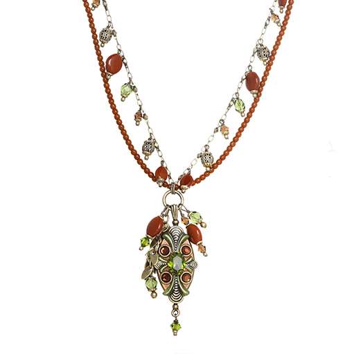 Collier à breloques double perles Arcadia pour la vente par Michal Golan Jewelry