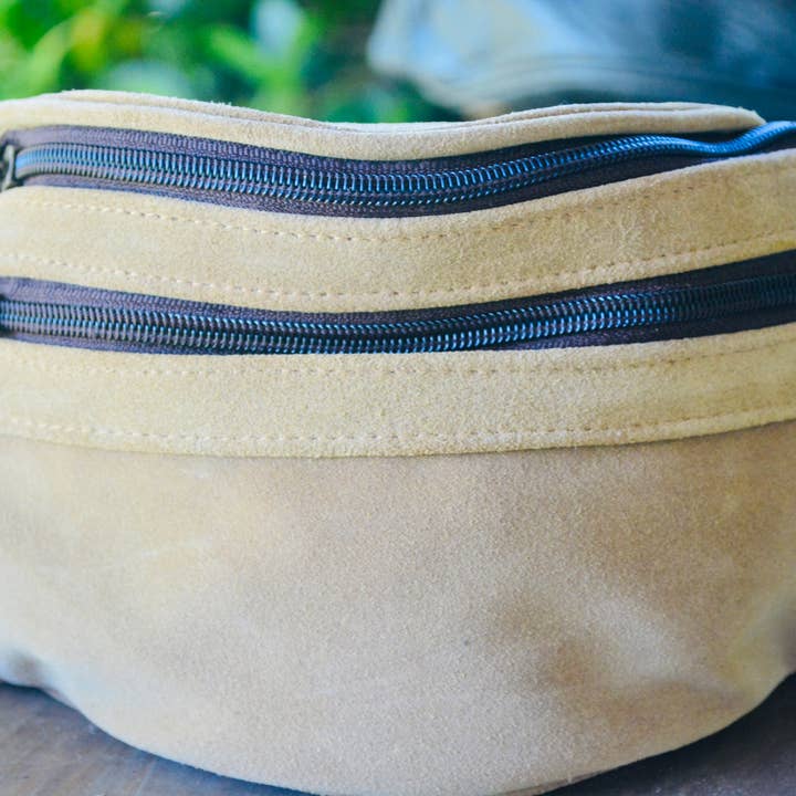FRINGE & LUXE - Wholesale Belt Bag - Women's - Cowhide Belt bag with soft genuine leather.