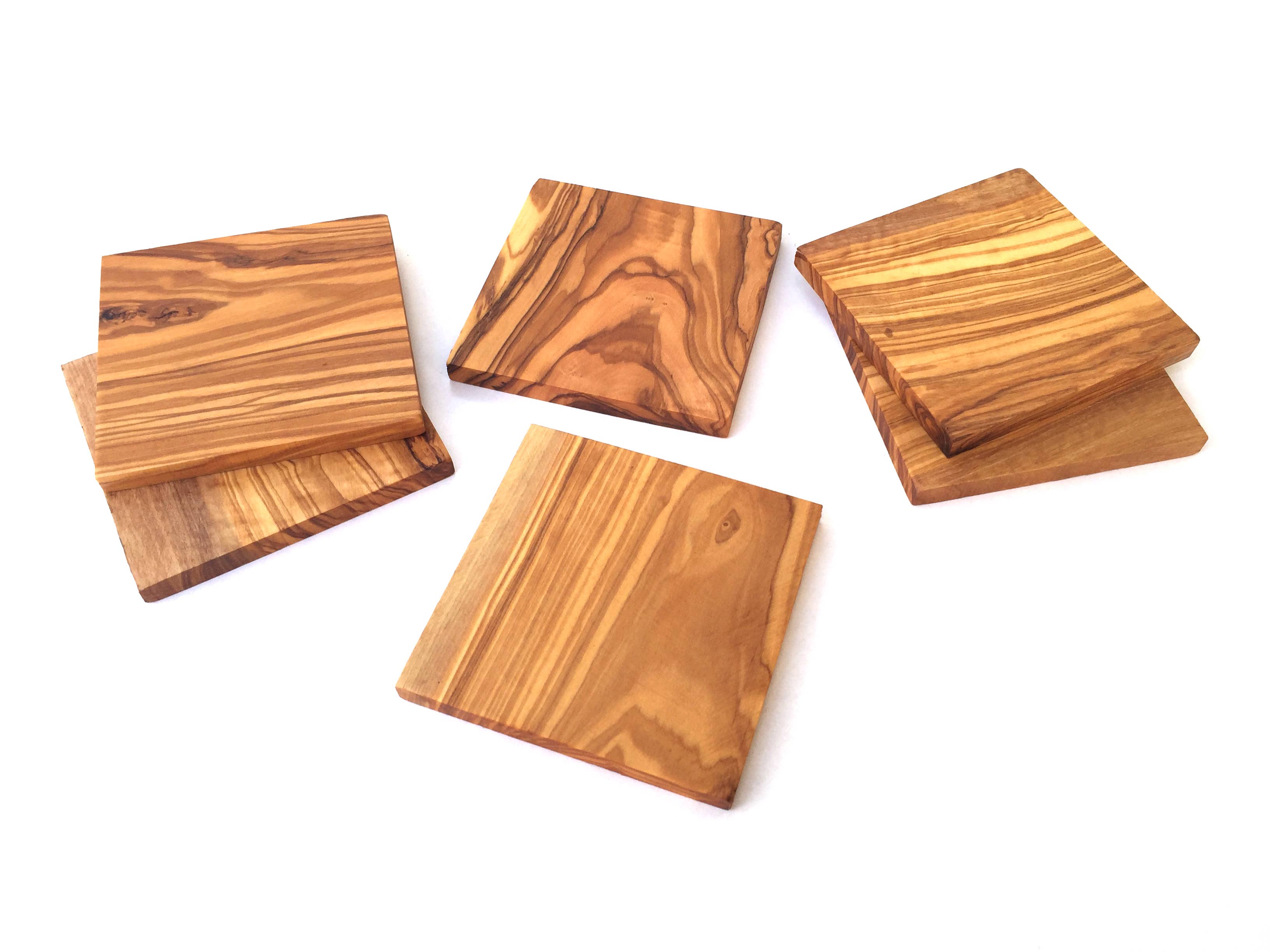 medina mood - Wholesale Coasters - Set of 6 coasters square glass coasters olive wood4