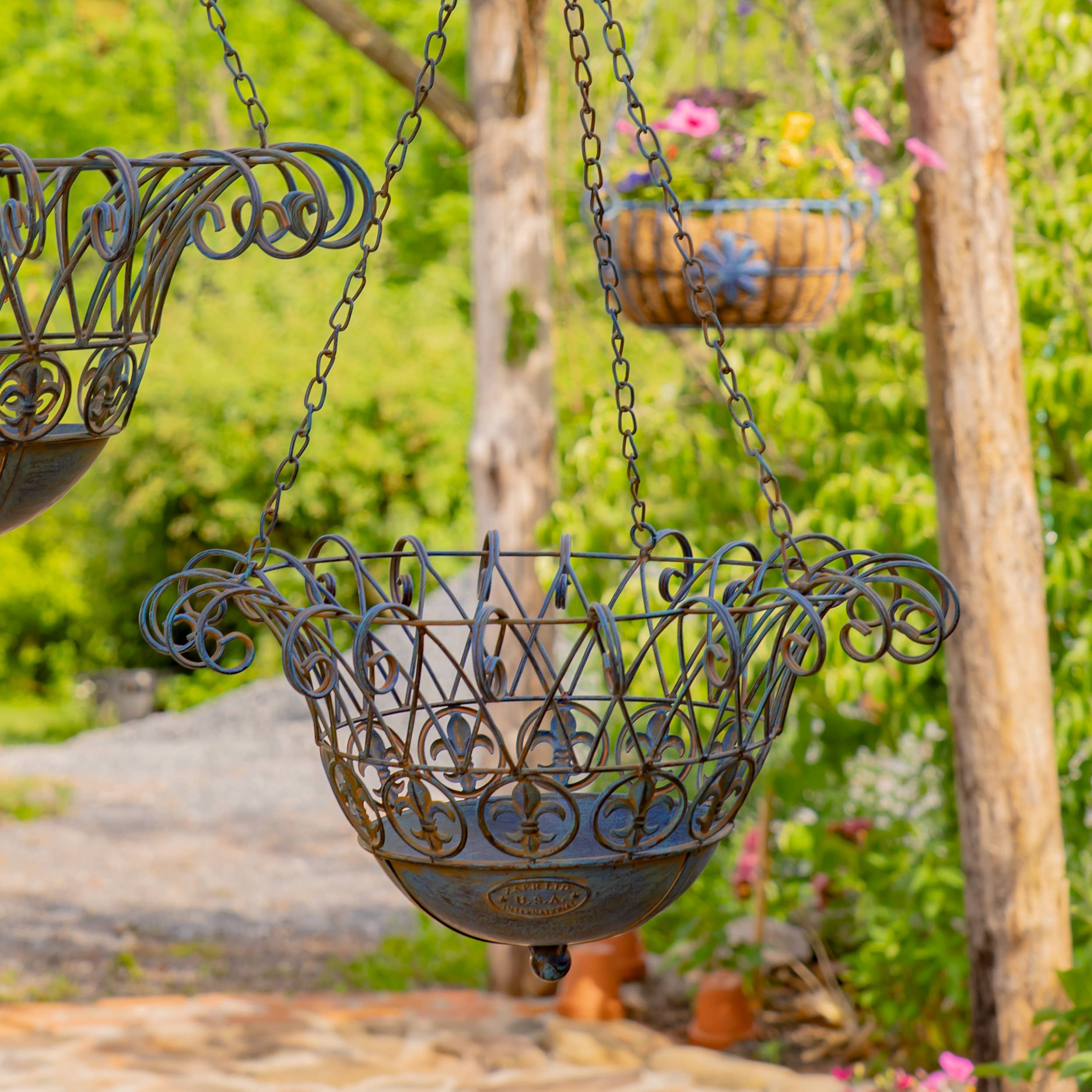 Zaer Ltd. International - Wholesale Hanging Planter - "Stephania" Hanging Basket Planters in 3 Colors 2 Pc/Set9