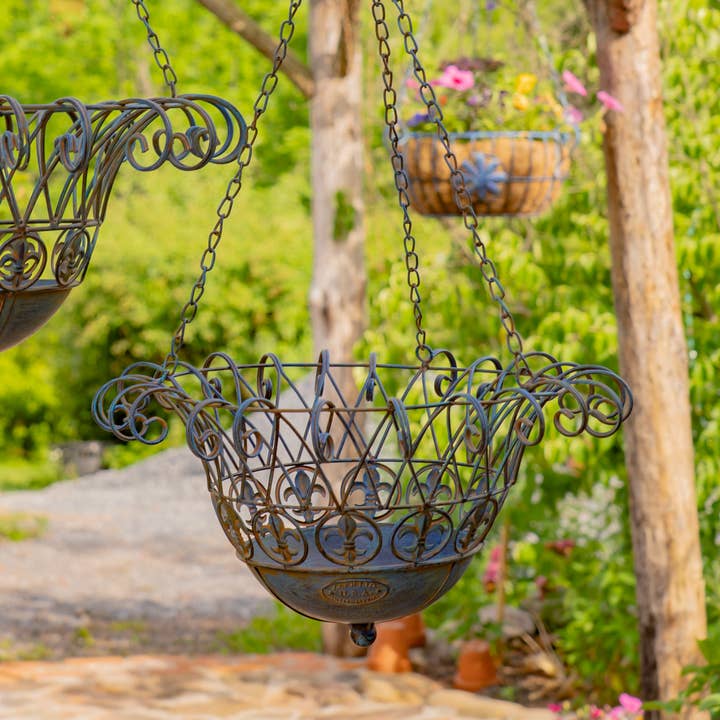 Zaer Ltd. International - Wholesale Hanging Planter - "Stephania" Hanging Basket Planters in 3 Colors 2 Pc/Set9