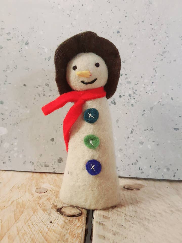 Frosty Felt Snowman / Tree Topper for wholesale by Cool Trade Winds