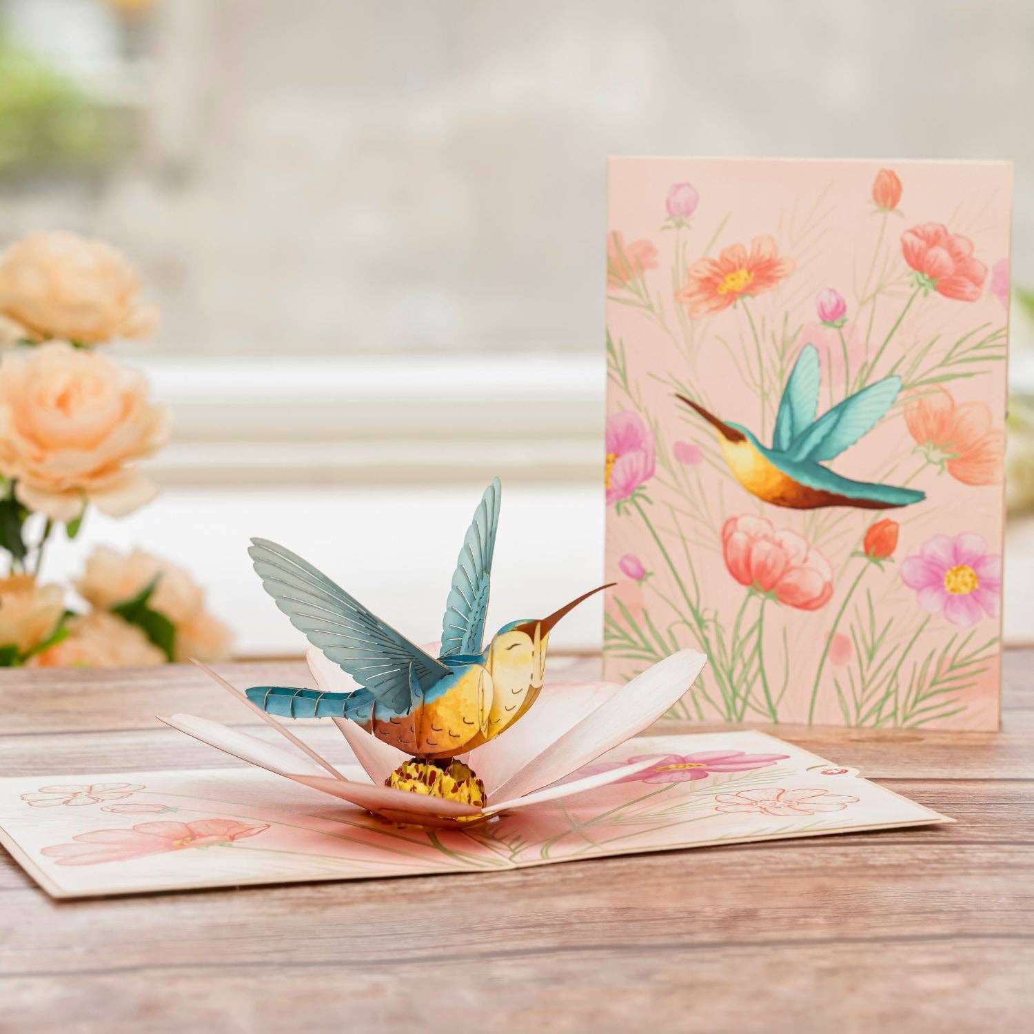 Unipop Cards, LLC - Wholesale Birthday Card - Hummingbird Pop Up Card - Mother's Day pop up Card1