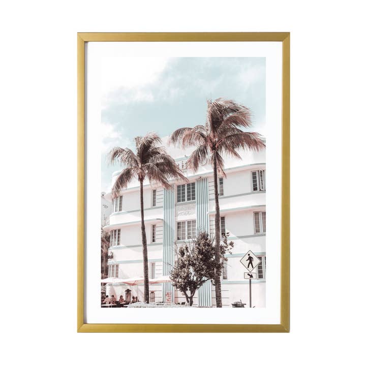 Miami Beach Wall Art Print Pastel Aesthetic Poster for wholesale by 527 Photo