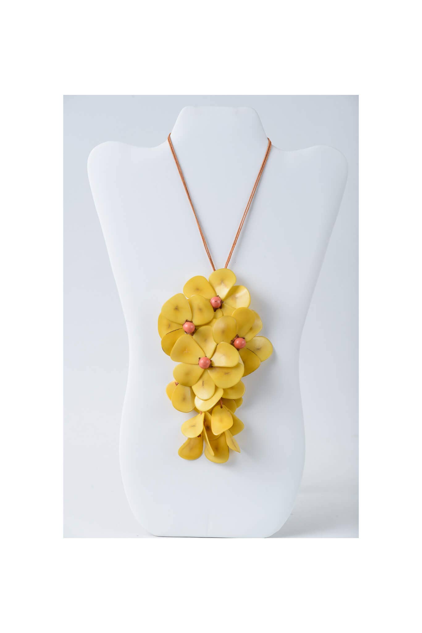 TaguArtsy - Wholesale Pendant/Charm Necklace - Holly Pendant Flower Tagua Necklace7