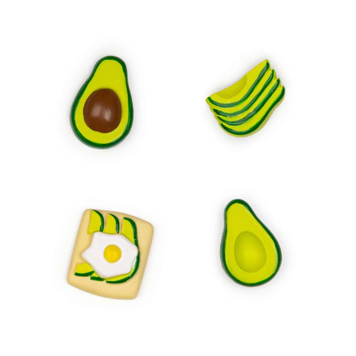 avocado magnets for wholesale by Three by Three Seattle