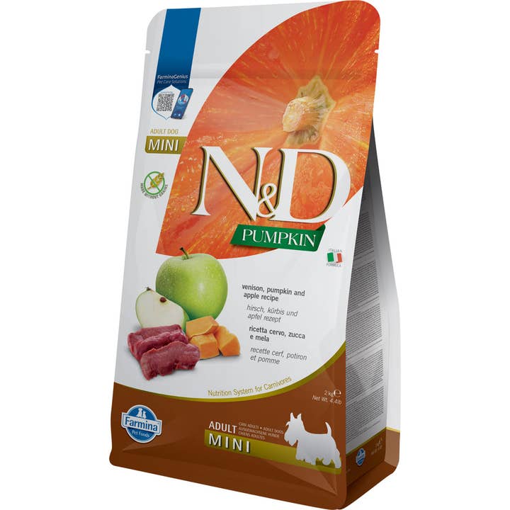 Finest Petfoods - Wholesale Pet Food - Dog - N&D Pumpkin Venison Adult Mini 2 kg.