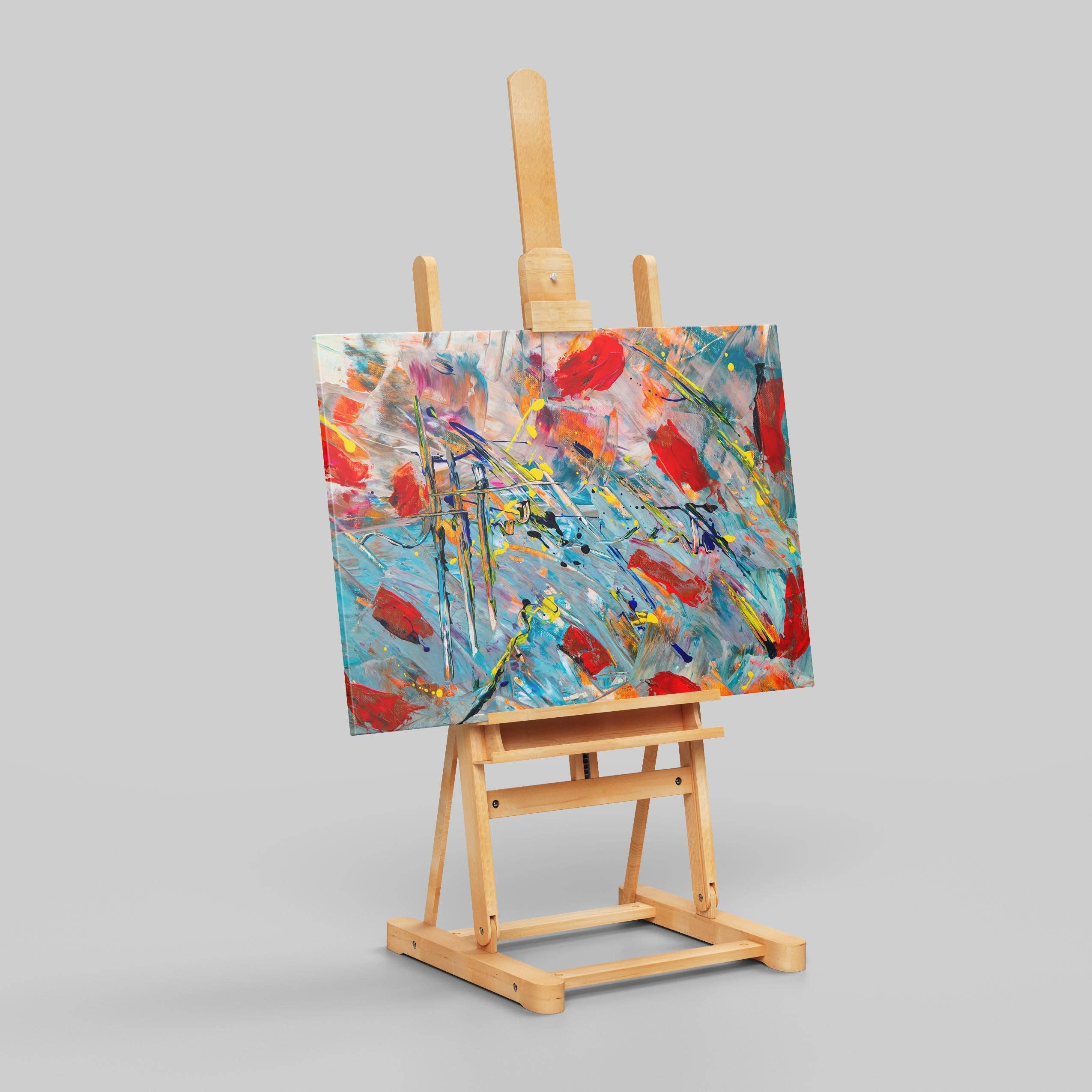 House Prints – wholesale Art print – Chaos in Vibrant Motion - Framed Canvas Wall Art Print4