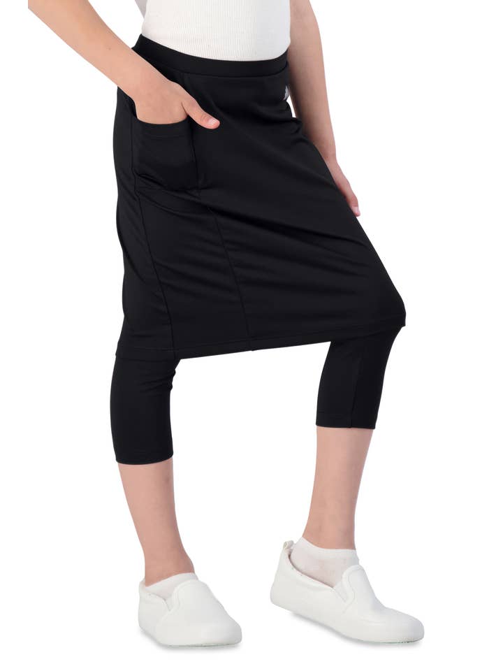 Snoga Athletics - Wholesale Athletic Skirt - Kids - Girls Fit Snoga - Black