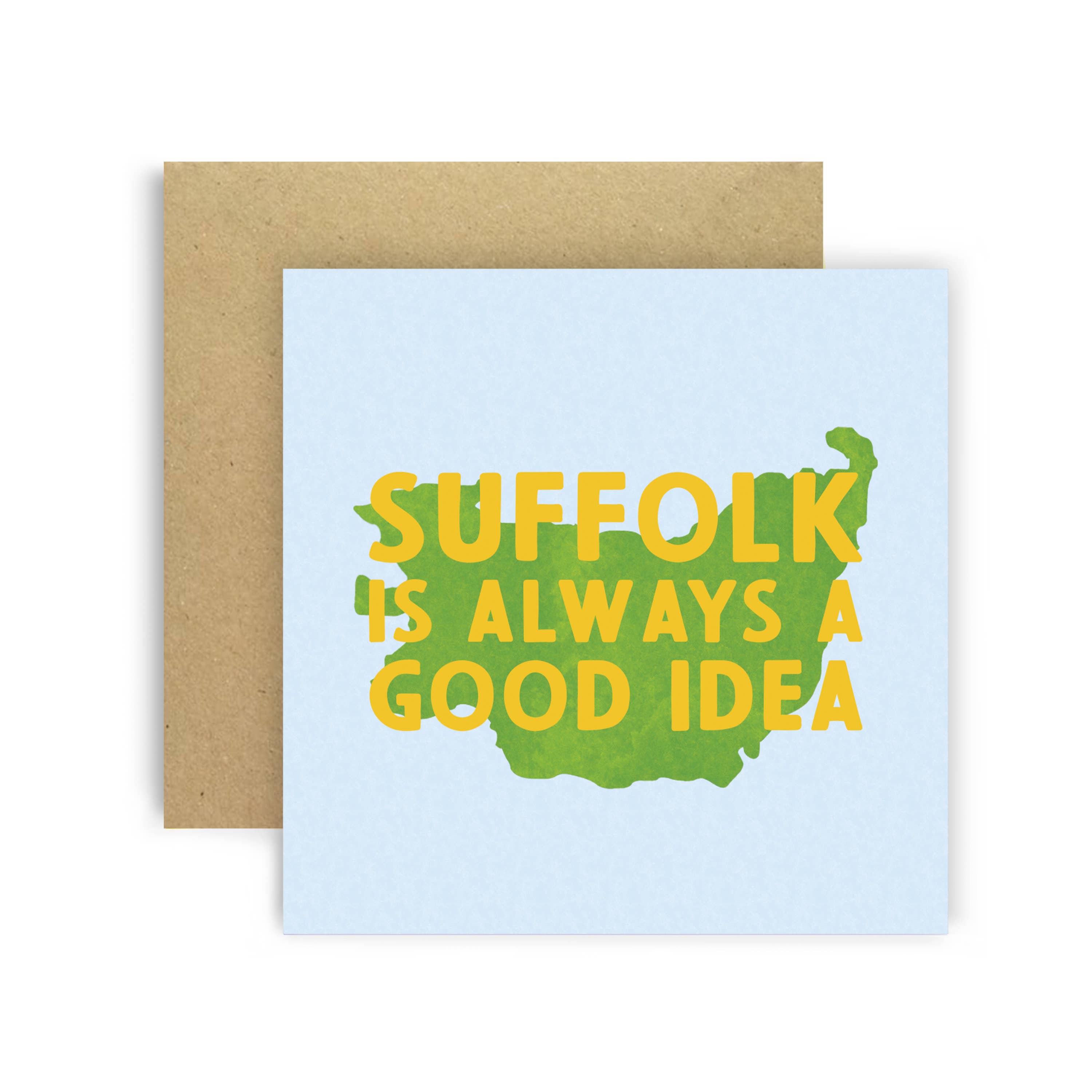 Huxters - Vente Carte de vœux classique - Carte de vœux de la carte de Suffolk – Toujours une bonne idée0