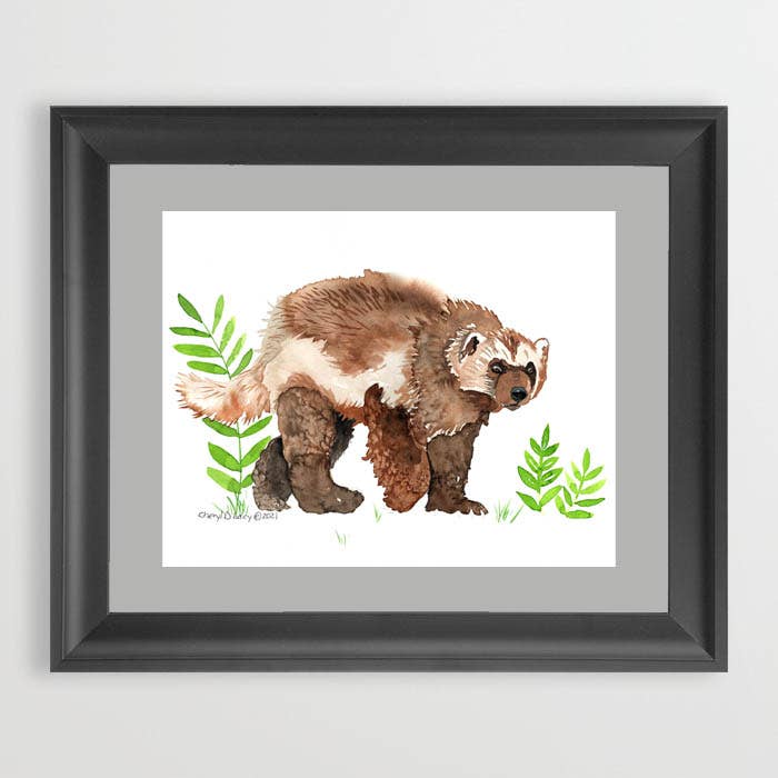 1330. Wolverine Print for wholesale by Dancing Raven Designs