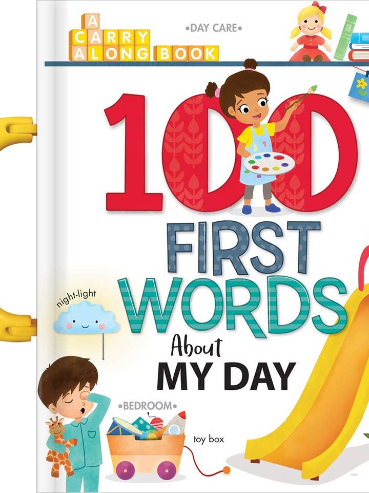 100 First Words About My Day: A Carry Along Book for wholesale by Independent Publishers Group