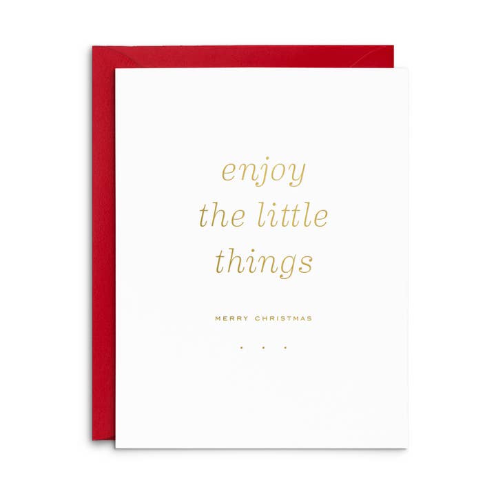 Little Things Christmas Greeting Card for wholesale by Smitten on Paper