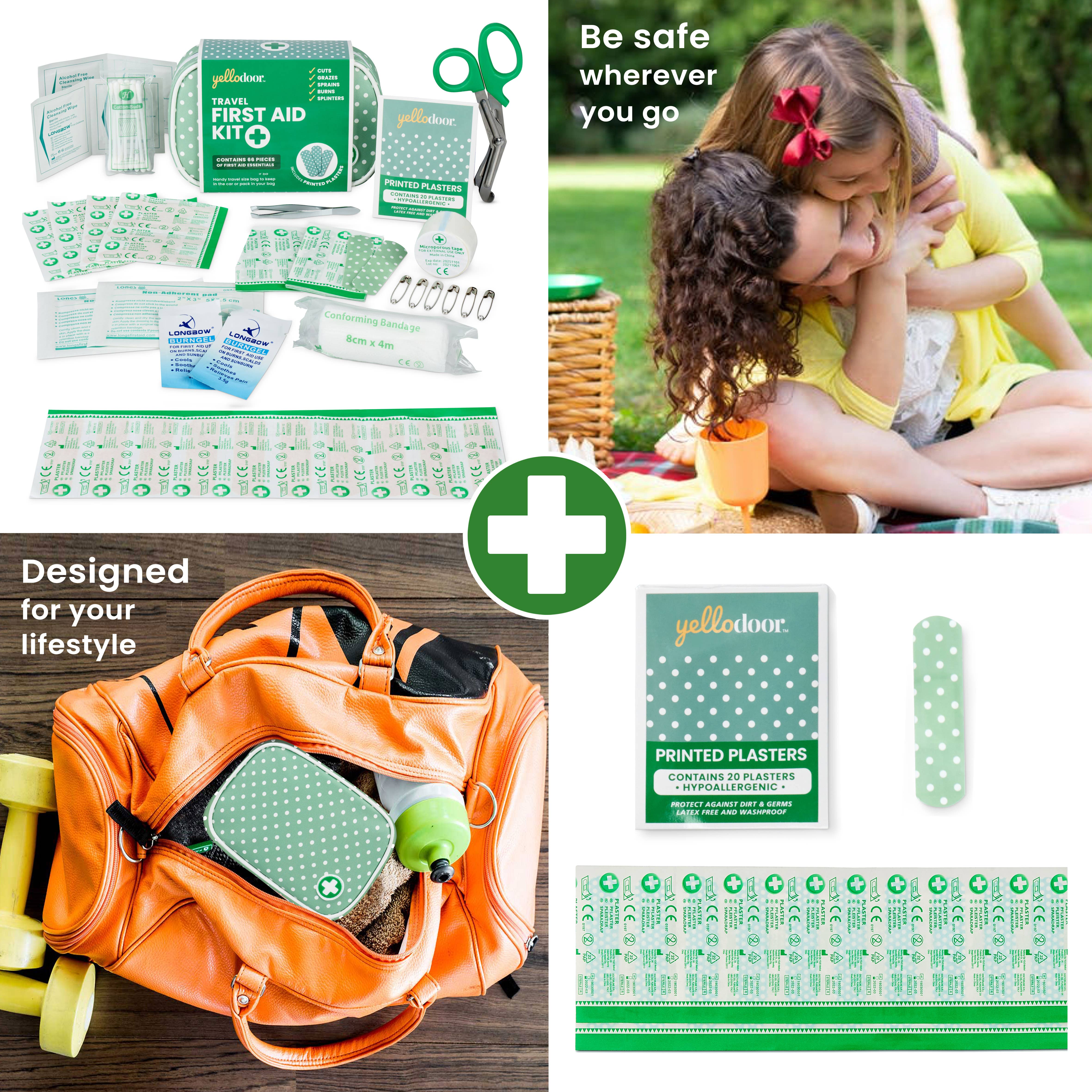 Yellodoor - Wholesale First Aid Kit - 66 Piece Mini First Aid Kit Travel7