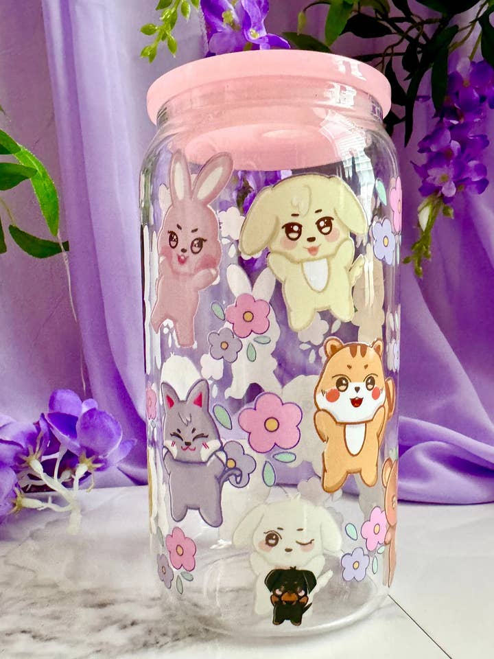 Gobelet en verre Aniteez | Froid | Café glacé | Aniteez pour la vente par OnePanda Studio