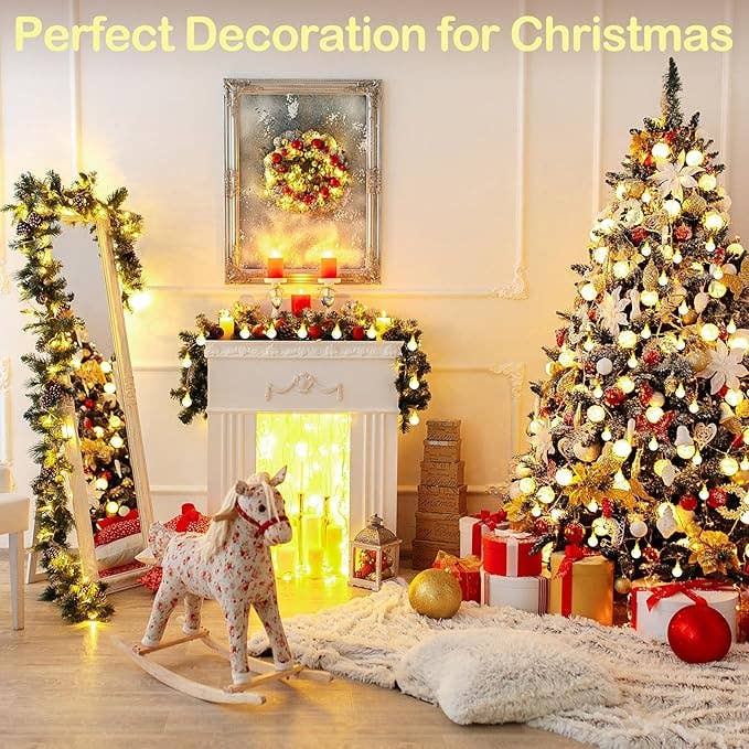 Crover - Wholesale String Lights - 20ft Globe String Lights – Warm White, Battery4