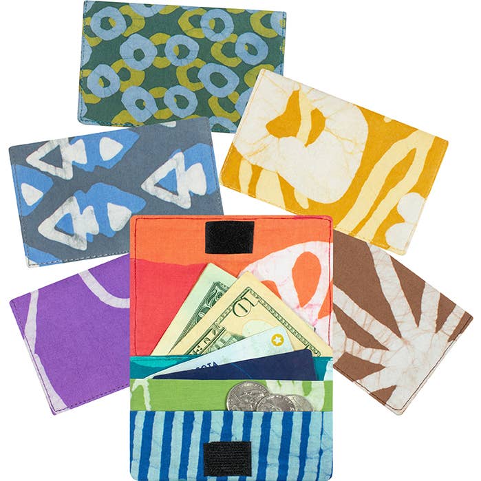 Pocket Wallet: Assorted - Organic for wholesale by Global Mamas