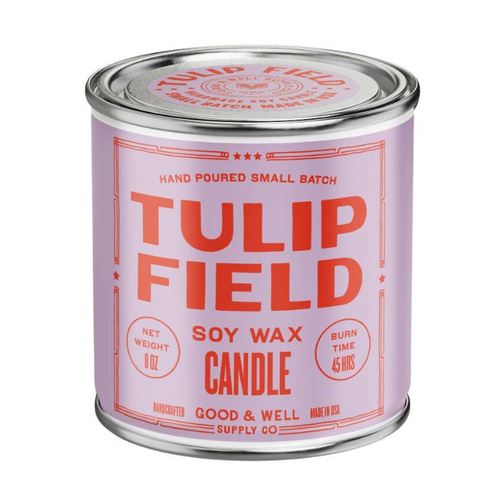 Tulip Field Soy Candle for wholesale by Good & Well Supply Co.