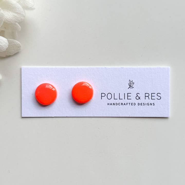 Pollie & Res - Wholesale Stud/post earrings - Glossy Basic Studs8
