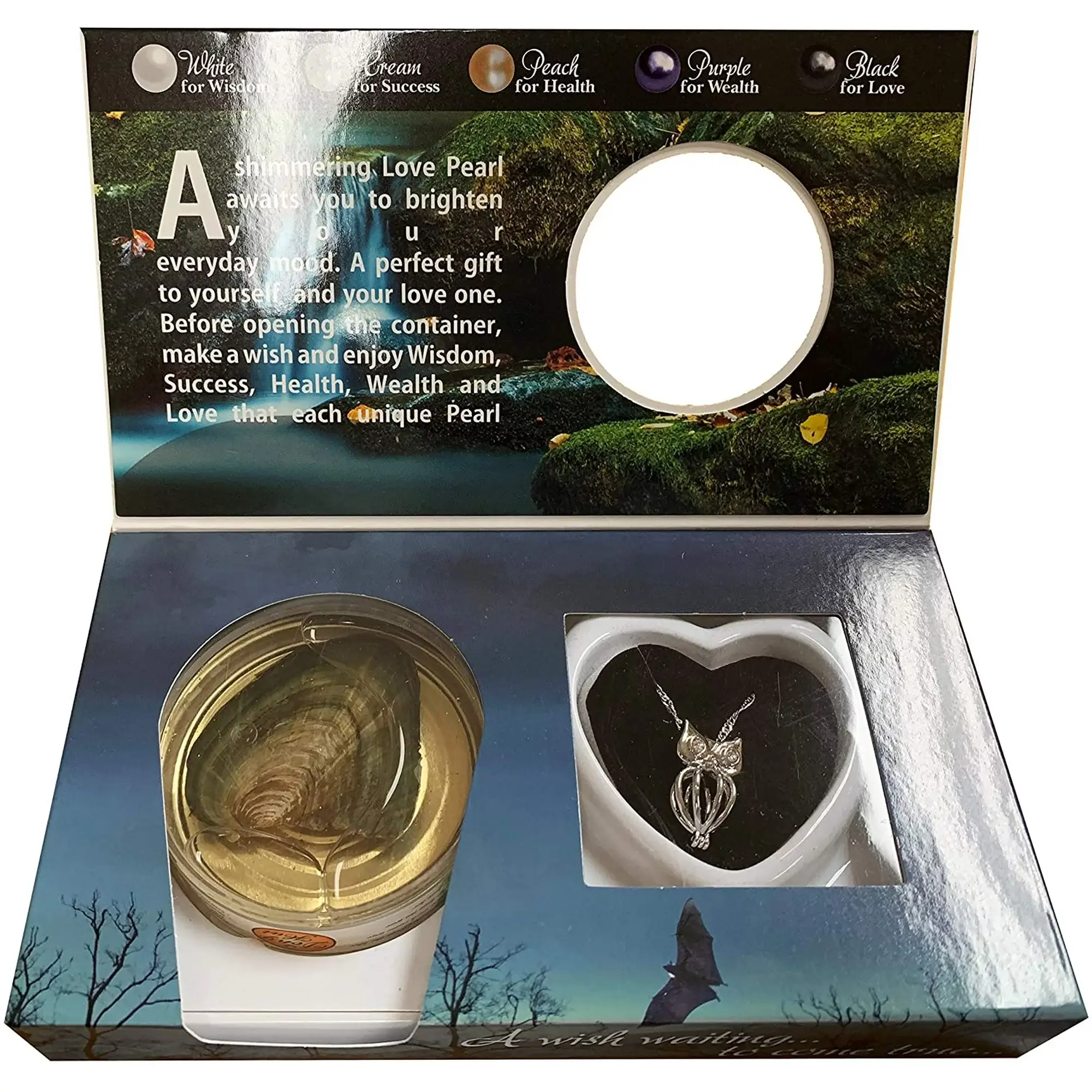 7 Star - Venta al por mayor Collares con colgantes/abalorios - Kit de perlas de amor «Owl» con collar colgante1