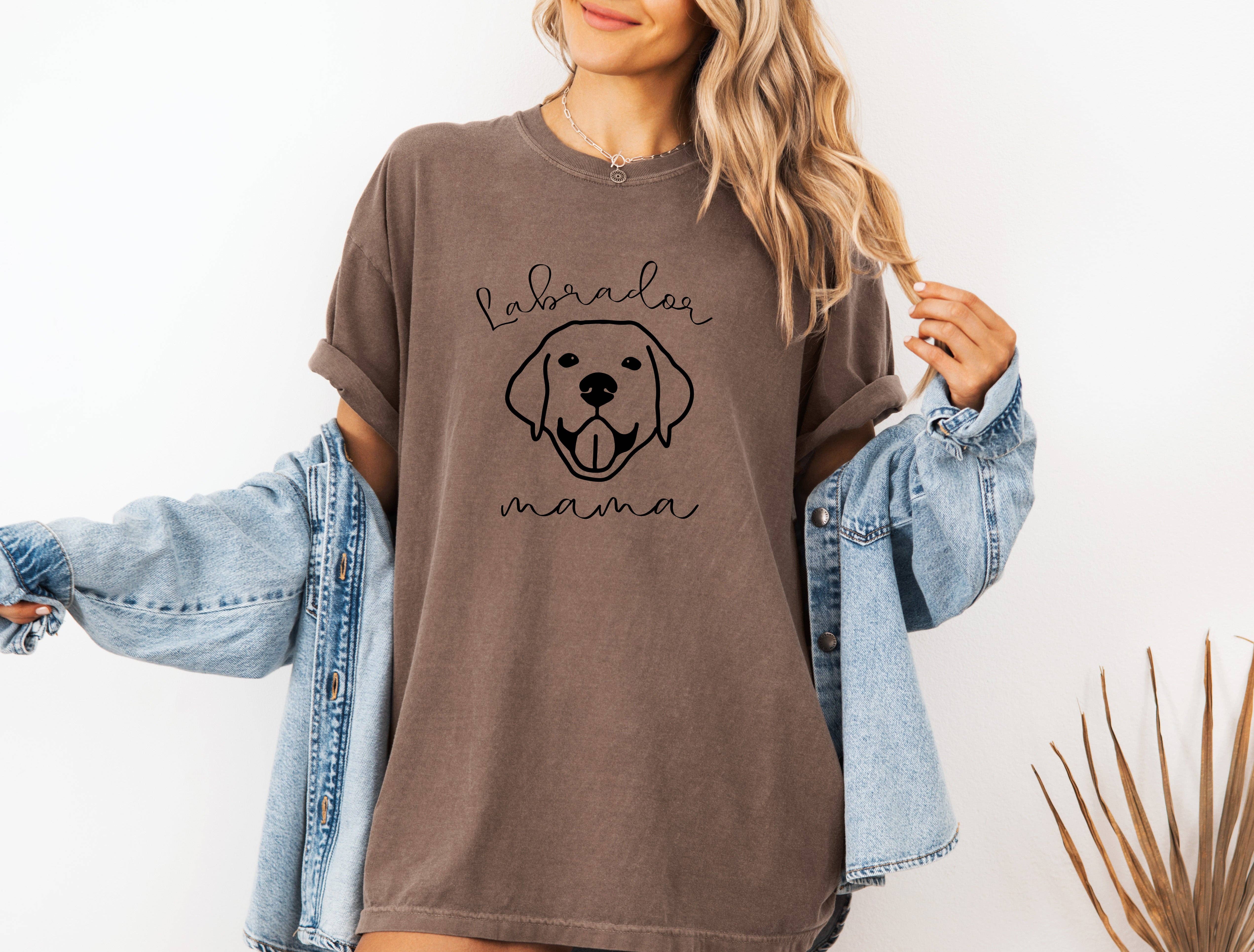 Verita Culture - Wholesale Screen Printed T-Shirt - Women's - Labrador Retriever Dog Mom Comfort Colors T Shirt (Copy)4