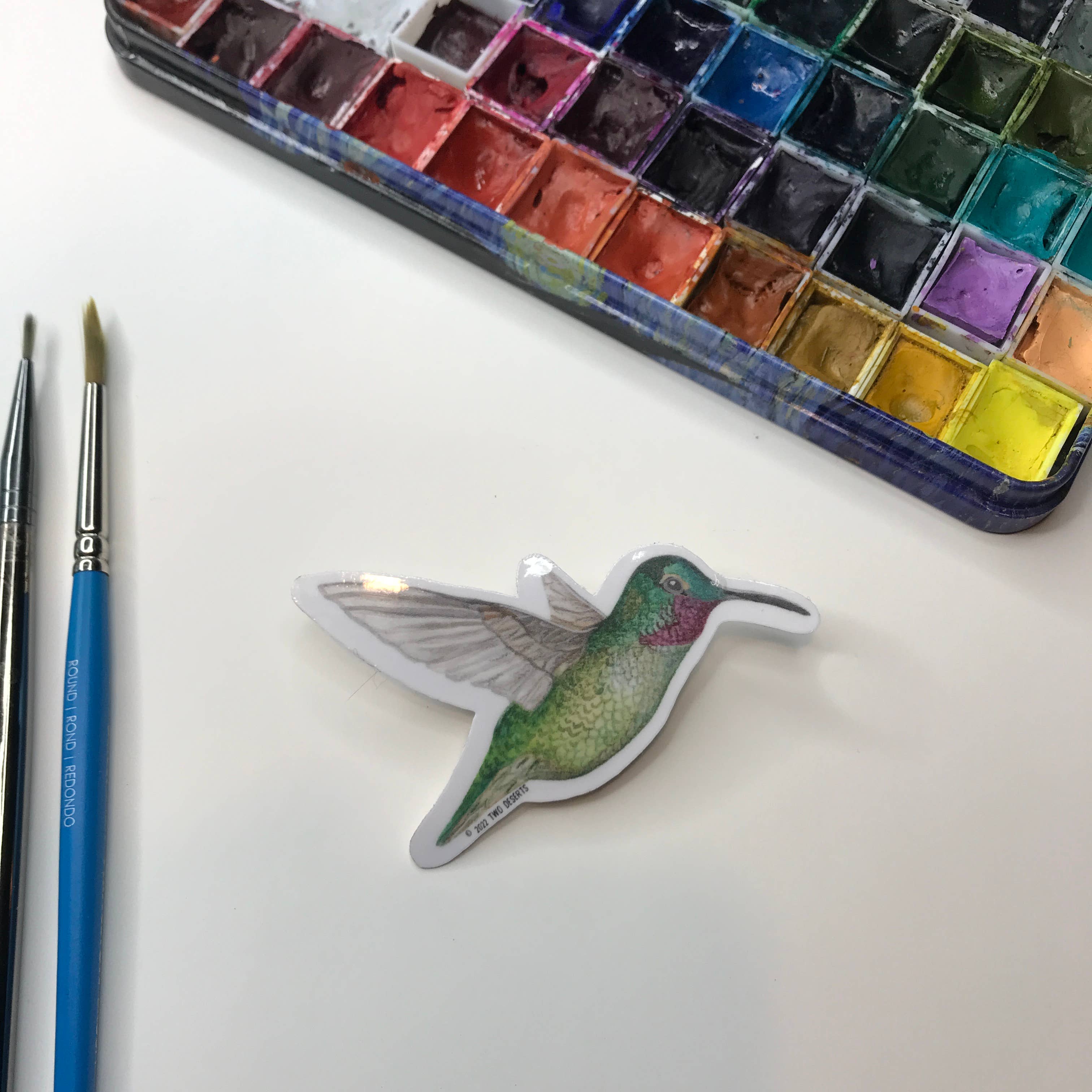 Two Deserts - Wholesale Sticker - Costa Hummingbird Vinyl Sticker1