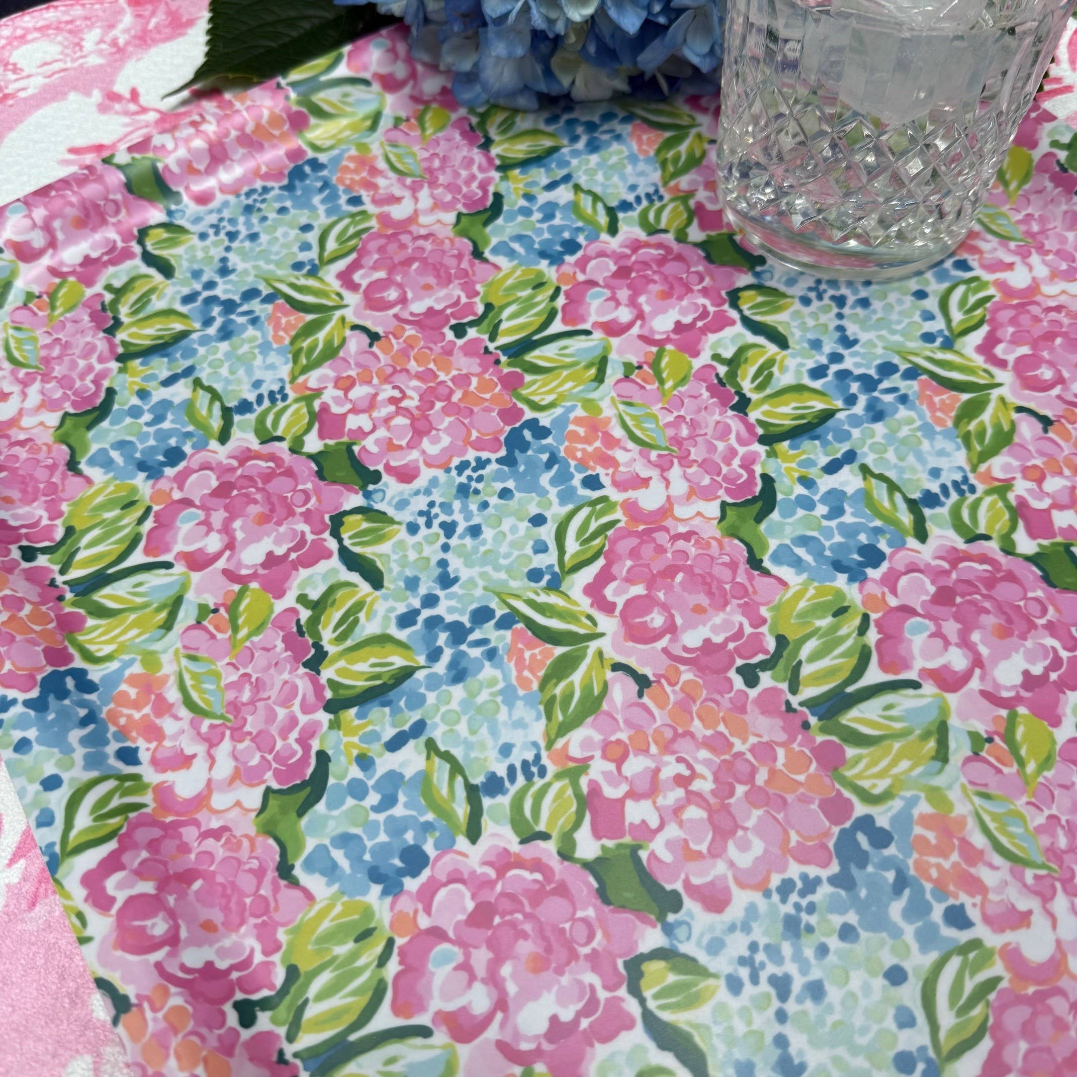 The Muddy Dog - Vendita all'ingrosso Vassoi da portata - Vassoio da portata Felicità Ortensia: Tre dimensioni3