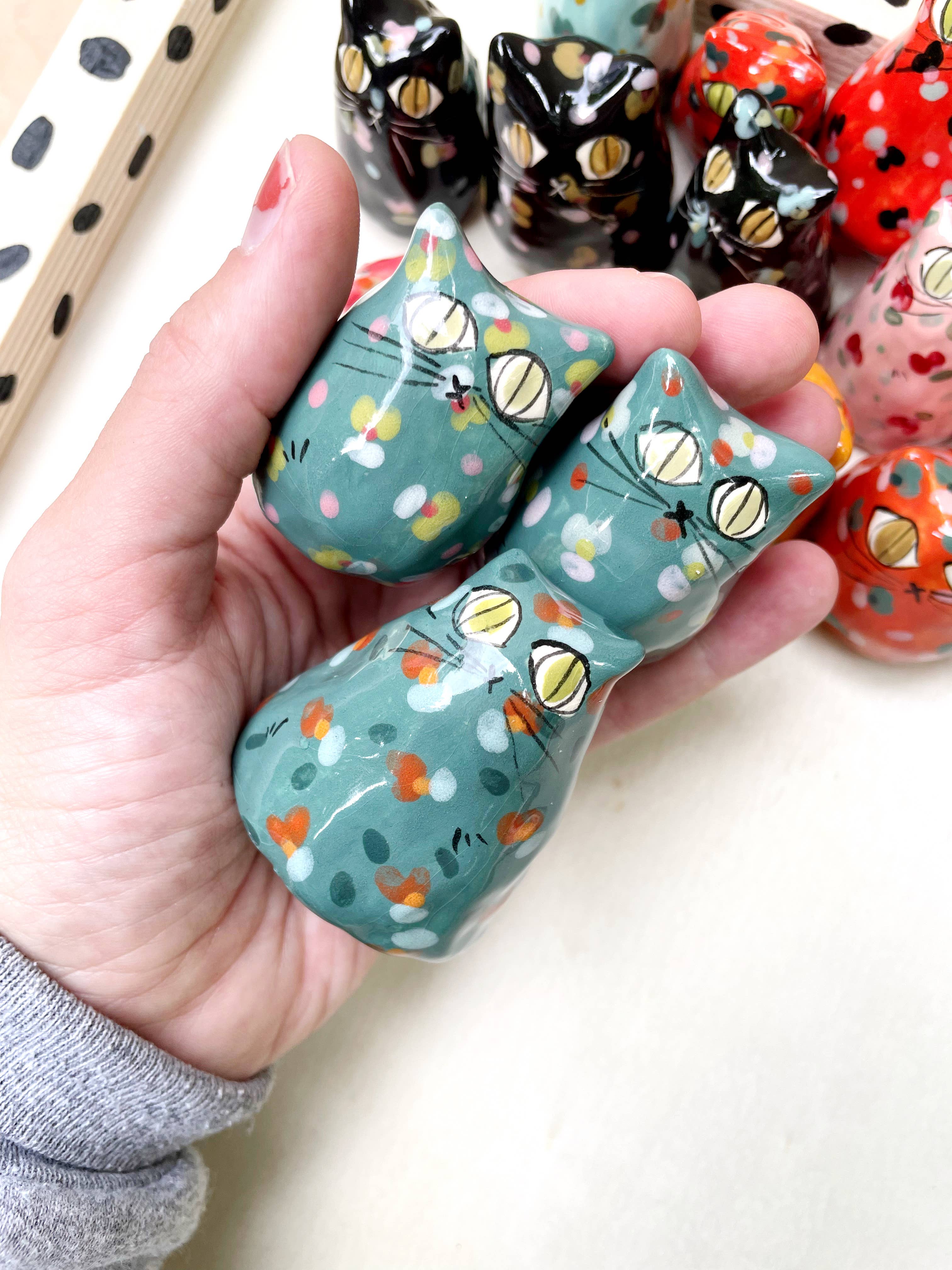 By Bianca Rae - Wholesale Decorative Figurine - Itty Bitty Kitty Committee 3