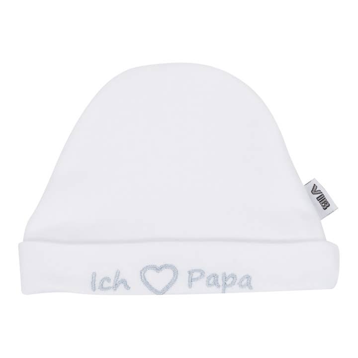 Very Important Baby® - Venta al por mayor Gorro - Bebés - Sombrero Redondo Ich (liebe) Papa Blanco