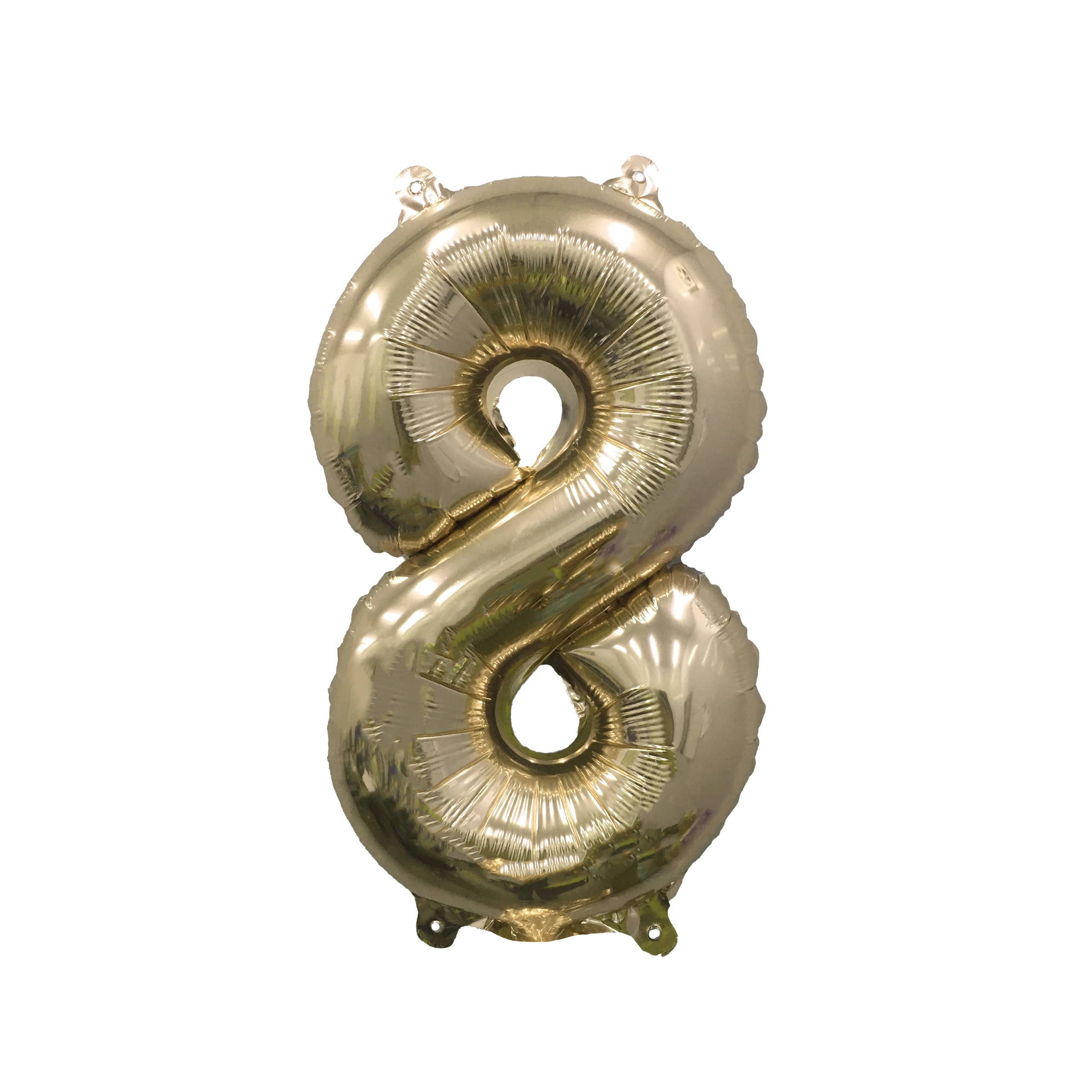 Ellie's Party Supply - Wholesale Balloon - Gold Number Balloon – 32” | Retail-Ready (Case of 3)8
