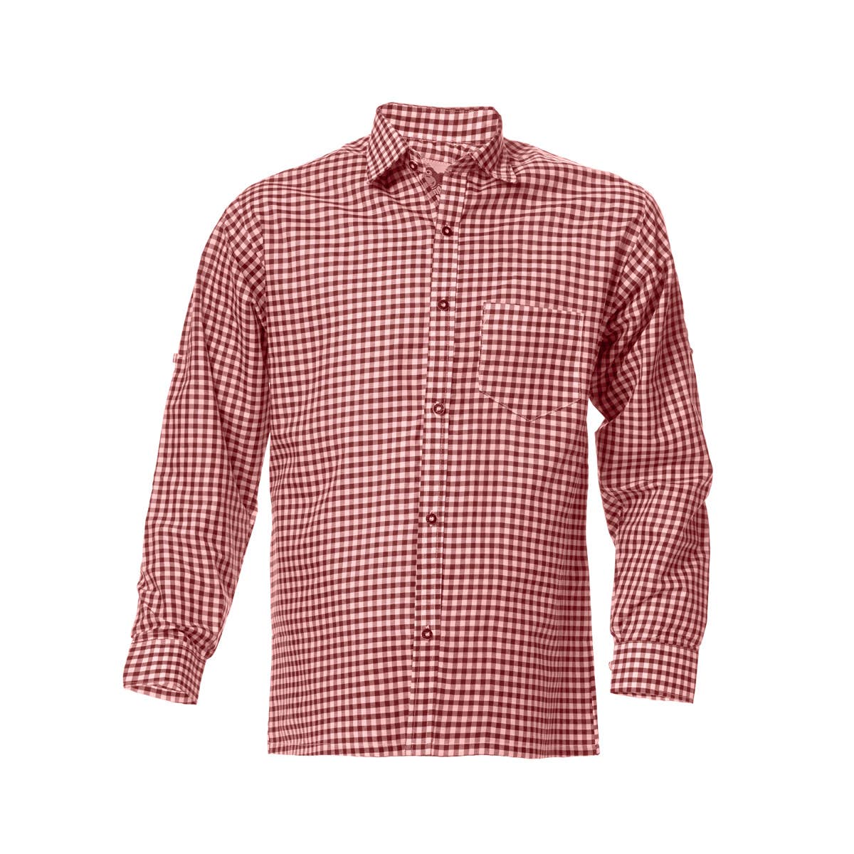 Partychimp - Wholesale Button Down Shirt - Men's - Trachtenshirt Red - Party Costume2