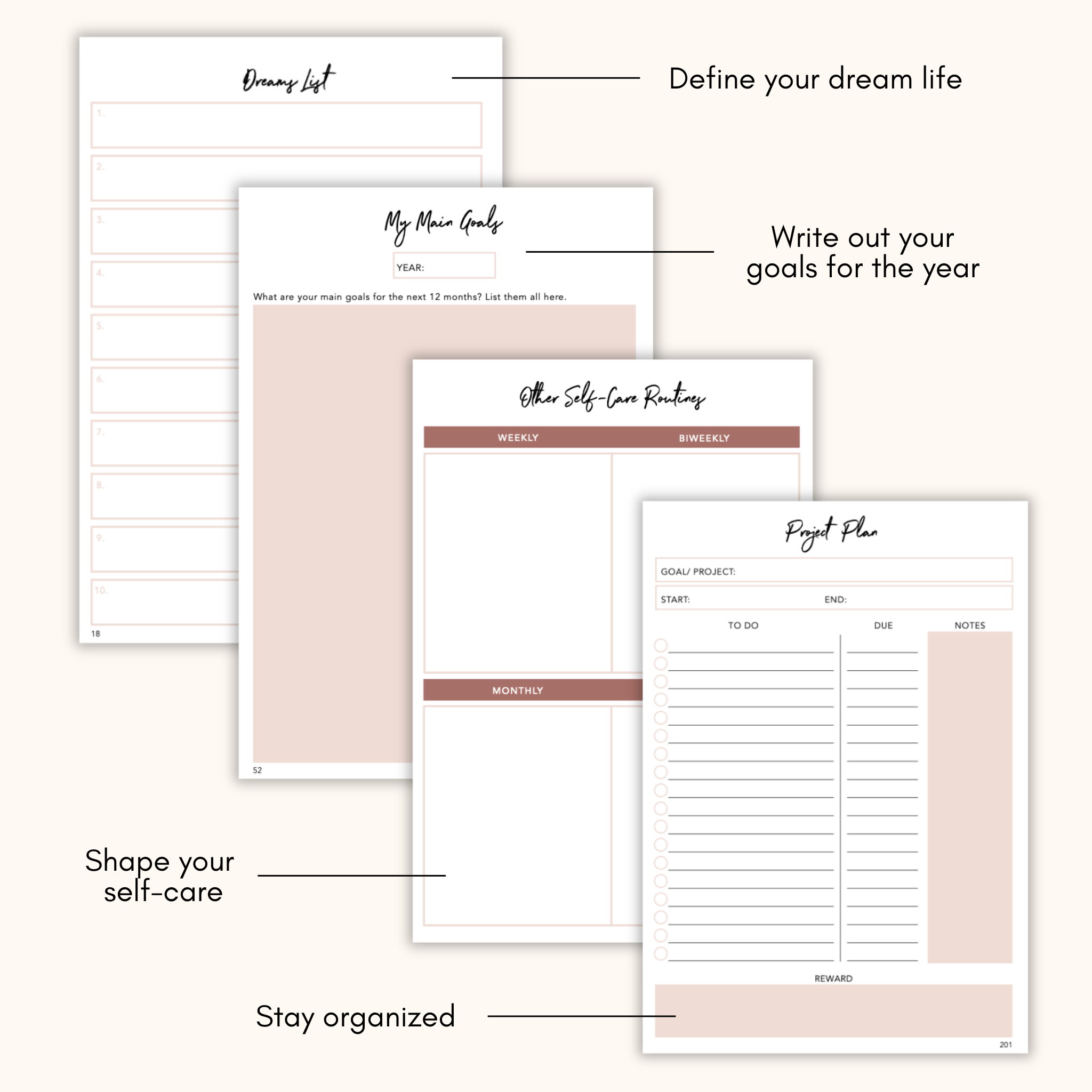 Lamare - Wholesale Journal/Diary - Lamare Manifestation Journal – Plan Your Best Year Yet7