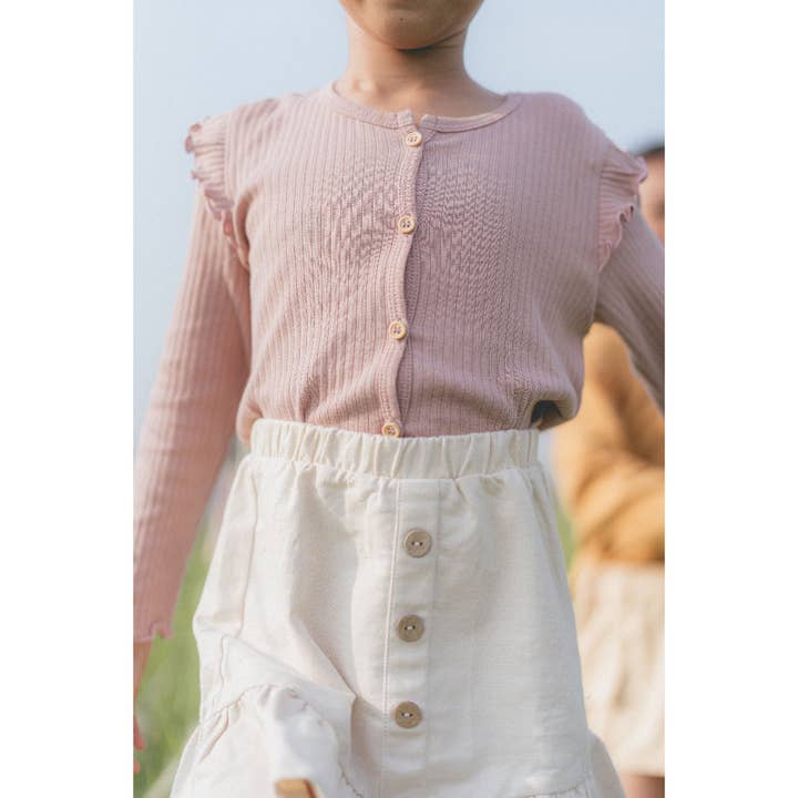 Kleine Tijntje – Engroshandel Sweater - Børn – Cardigan med flæser